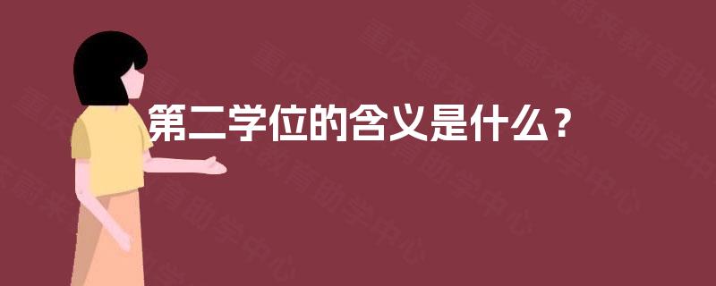第二学位的含义是什么? 第二学位的含义是什么?