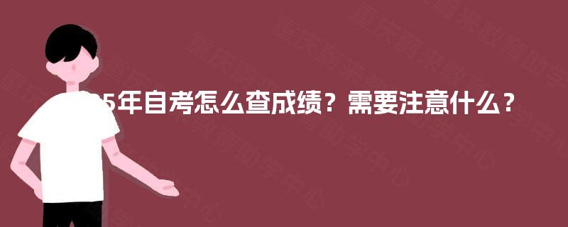 2025年自考怎么查成绩？需要注意什么？