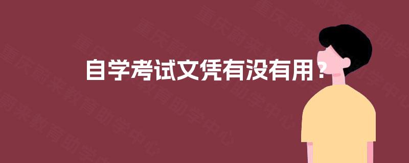 自学考试文凭有没有用? 自学考试文凭有没有用?