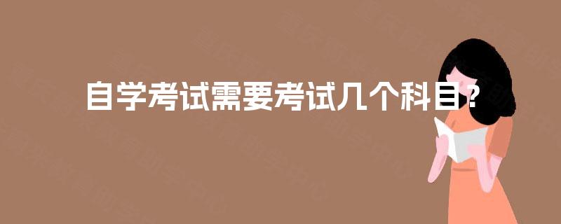 自学考试需要考试几个科目？