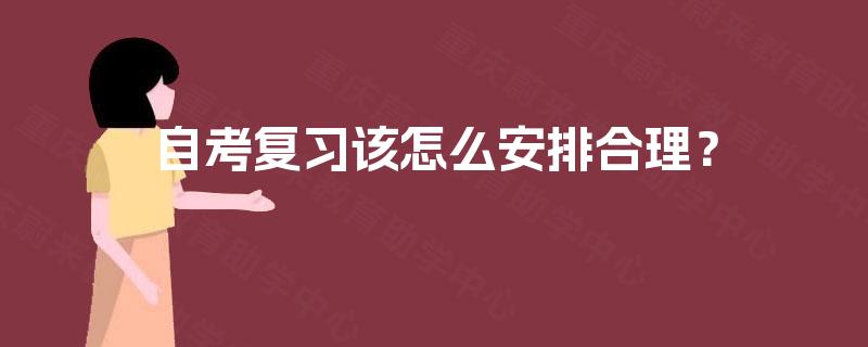 自考复习该怎么安排合理？