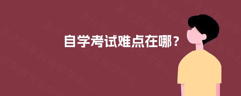 自学考试难点在哪? 自学考试难点在哪?