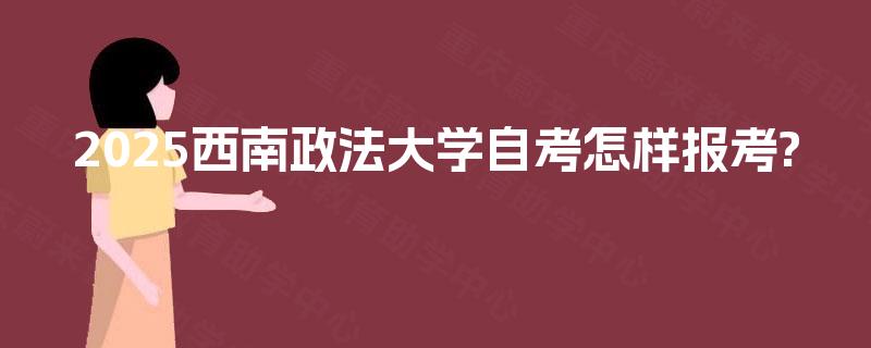 2025西南政法大学自考怎样报考?