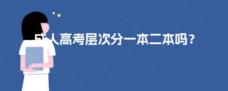 成人高考层次分一本二本吗？