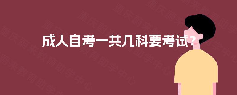 成人自考一共几科要考试? 成人自考一共几科要考试?