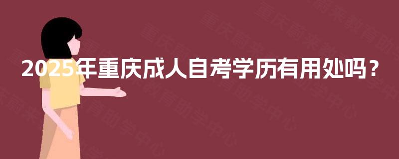 2025年重庆成人自考学历有用处吗？