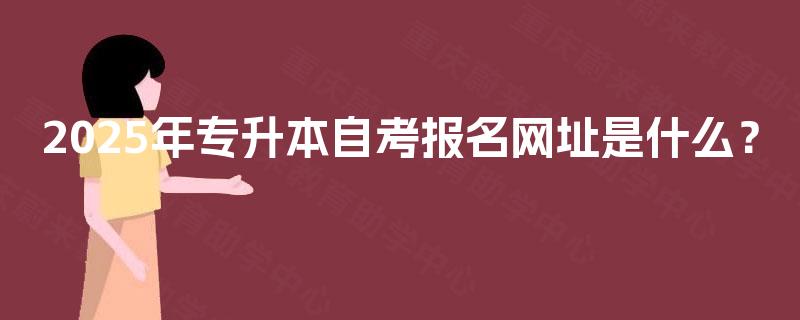 2025年专升本自考报名网址是什么？