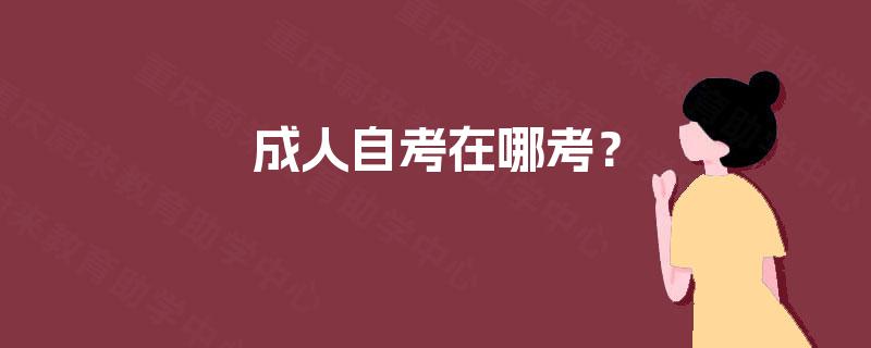 成人自考在哪考？