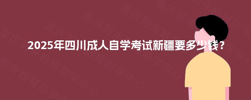 2025年四川成人自学考试新疆要多少钱？
