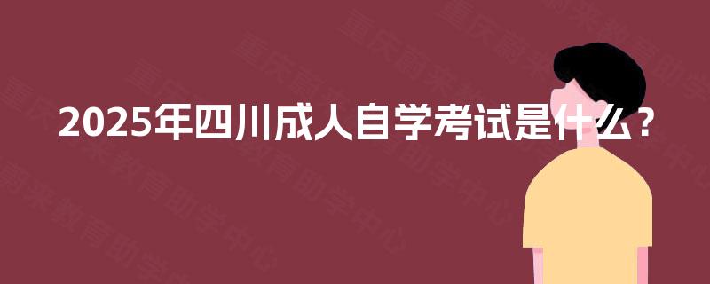 2025年四川成人自学考试是什么？