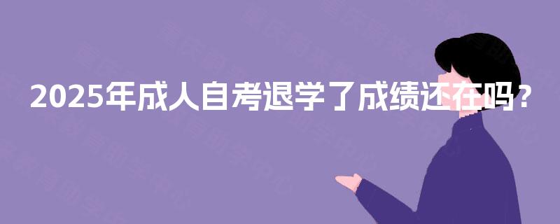2025年成人自考退学了成绩还在吗？
