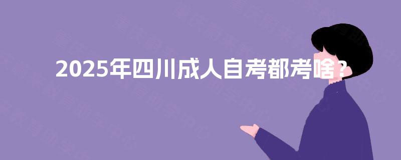 2025年四川成人自考都考啥? 2025年四川成人自考都考啥?
