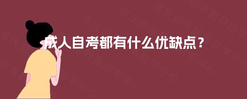 成人自考都有什么优缺点？