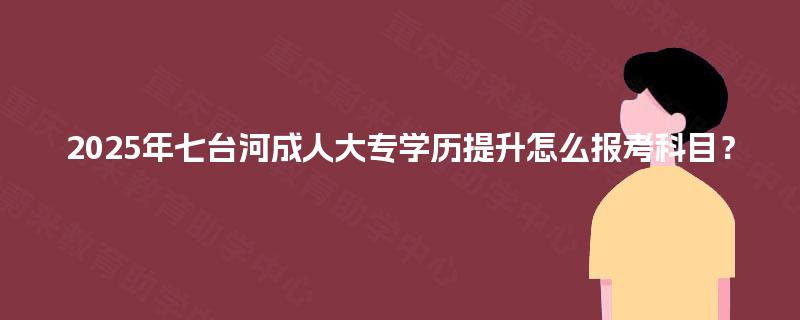 2025年七台河成人大专学历提升怎么报考科目？