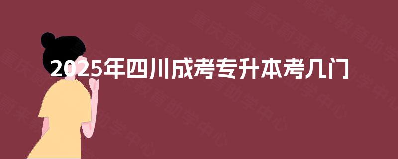 2025年四川成考专升本考几门