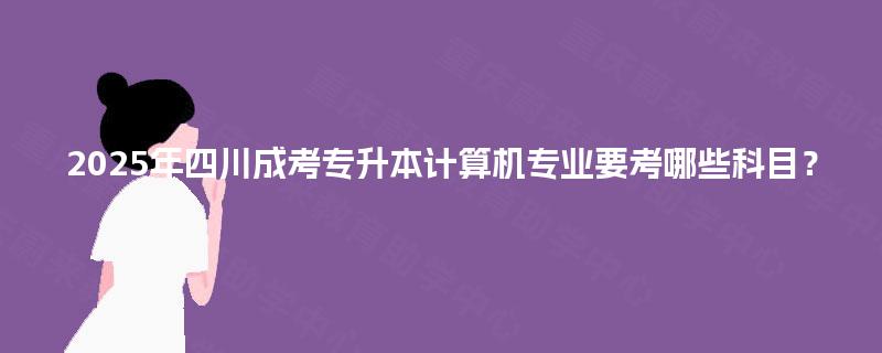 2025年四川成考专升本计算机专业要考哪些科目? 2025年四川成考专升本计算机专业要考哪些科目?