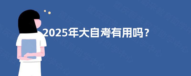 2025年大自考有用吗？