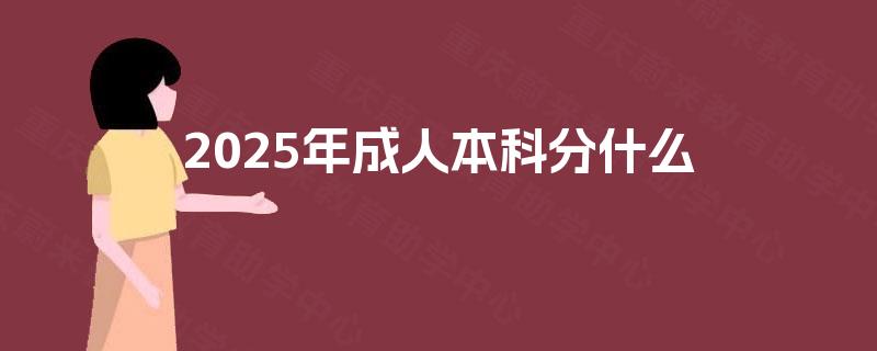 2025年成人本科分什么 2025年成人本科分什么