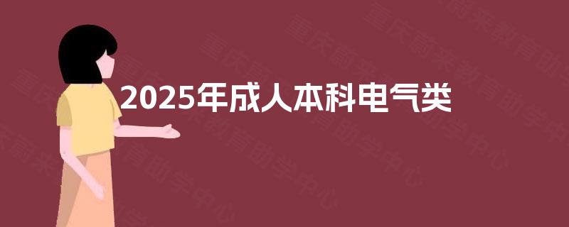 2025年成人本科电气类