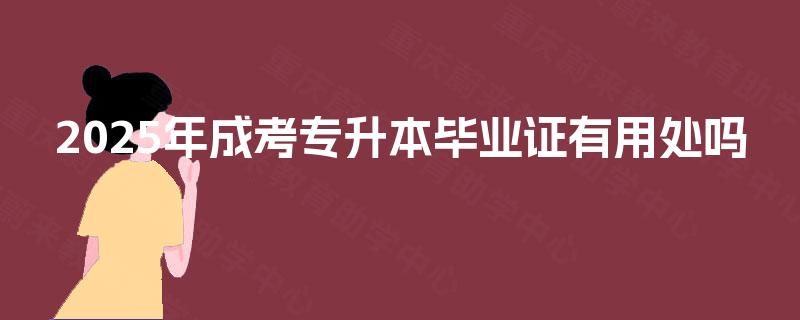 2025年成考专升本毕业证有用处吗