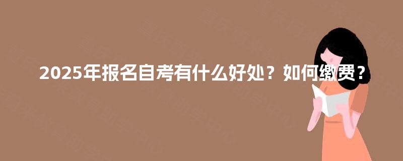 2025年报名自考有什么好处?如何缴费? 2025年报名自考有什么好处?如何缴费?