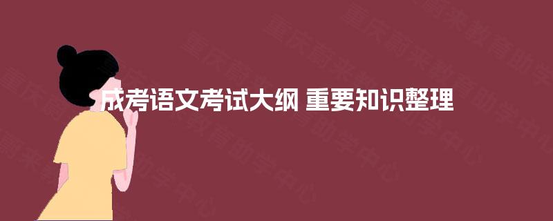 成考语文考试大纲 重要知识整理
