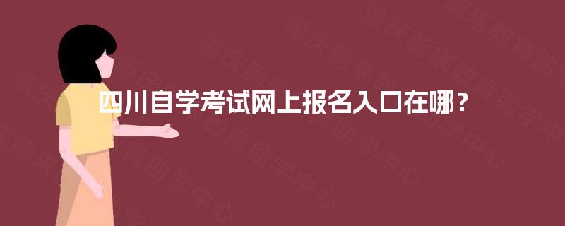 四川自学考试网上报名入口在哪？
