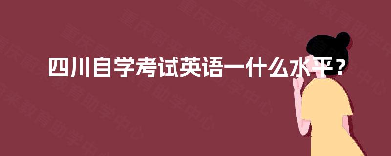四川自学考试英语一什么水平？