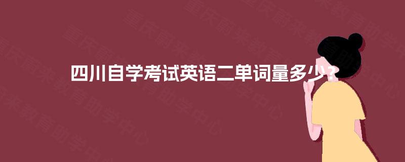 四川自学考试英语二单词量多少? 四川自学考试英语二单词量多少?