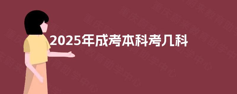 2025年成考本科考几科 2025年成考本科考几科