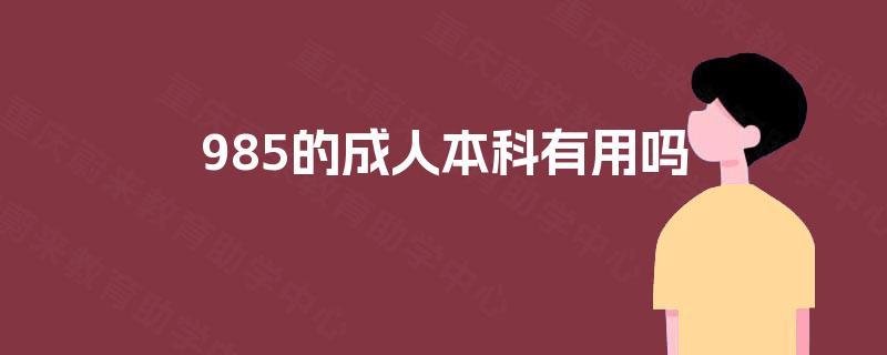 985的成人本科有用吗