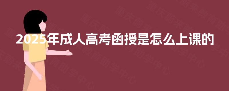 2025年成人高考函授是怎么上课的