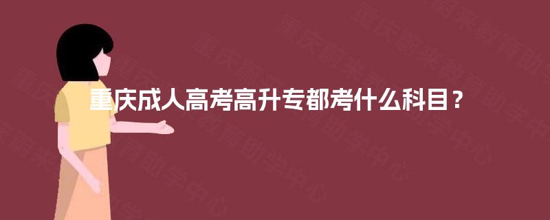 重庆成人高考高升专都考什么科目？