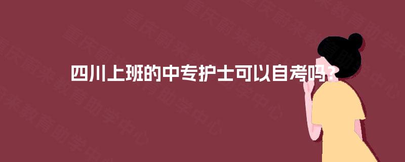 四川上班的中专护士可以自考吗？
