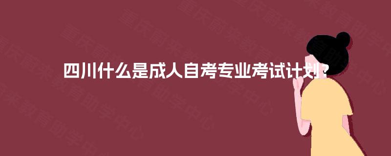 四川什么是成人自考专业考试计划? 四川什么是成人自考专业考试计划?