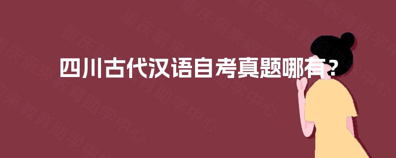 四川古代汉语自考真题哪有？