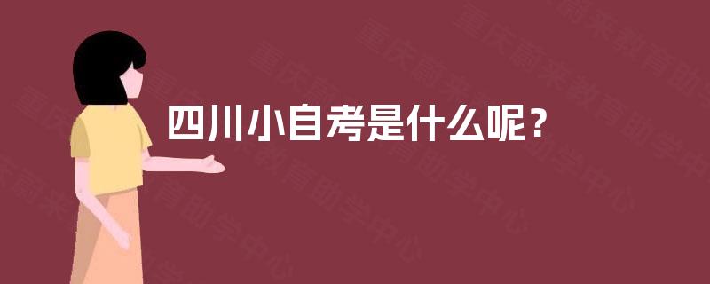 四川小自考是什么呢？