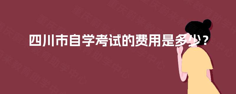 四川市自学考试的费用是多少？
