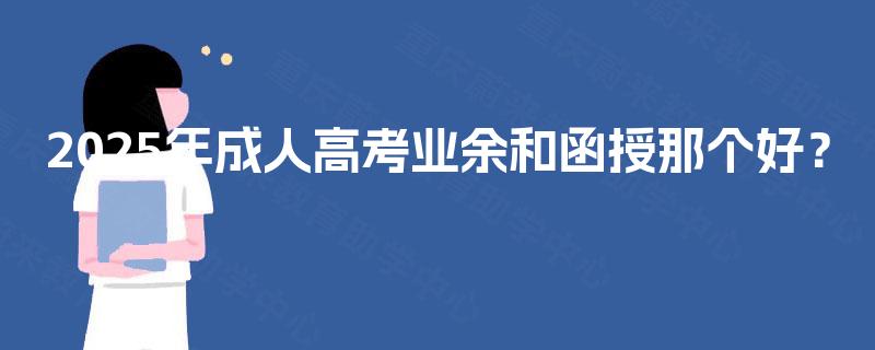 2025年成人高考业余和函授那个好？