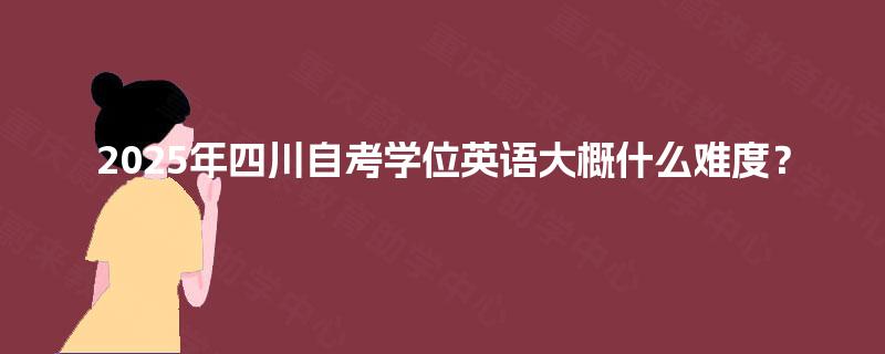 2025年四川自考学位英语大概什么难度？