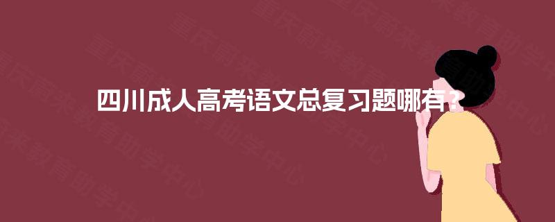 四川成人高考语文总复习题哪有？