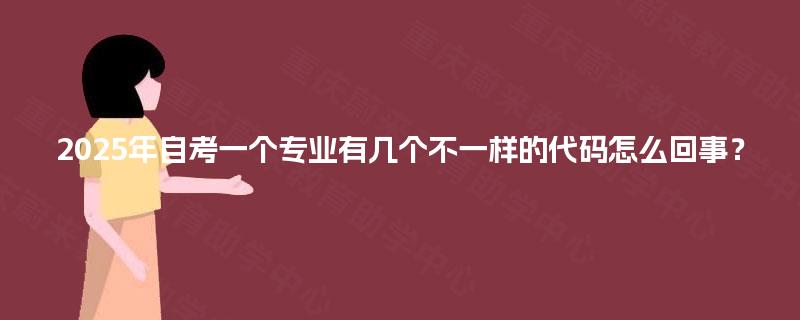 2025年自考一个专业有几个不一样的代码怎么回事? 2025年自考一个专业有几个不一样的代码怎么回事?
