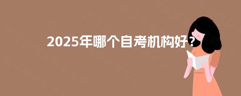 2025年哪个自考机构好？