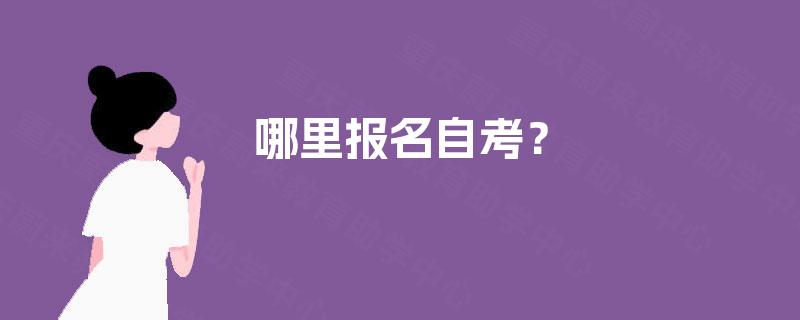 哪里报名自考？