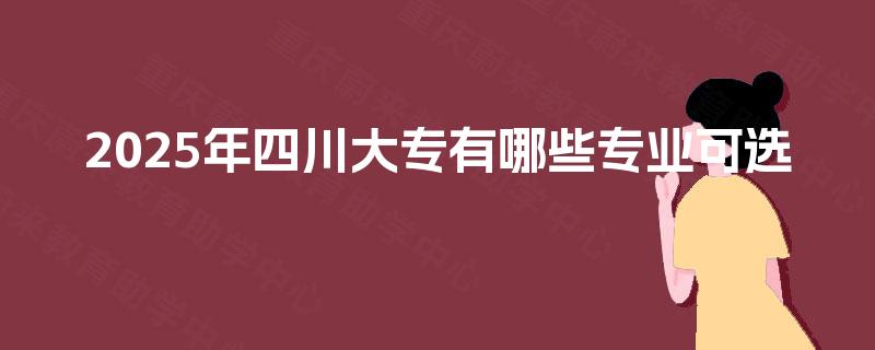 2025年四川大专有哪些专业可选