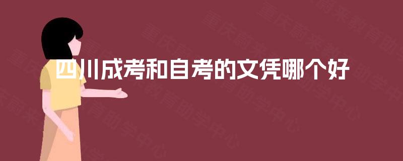 四川成考和自考的文凭哪个好