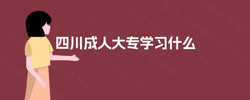 四川成人大专学习什么 四川成人大专学习什么