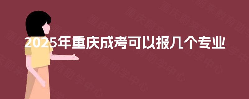 2025年重庆成考可以报几个专业 2025年重庆成考可以报几个专业