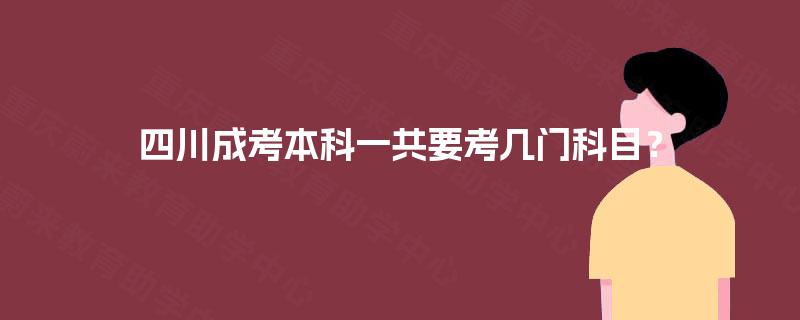 四川成考本科一共要考几门科目？