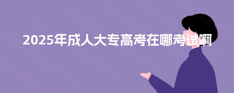 2025年成人大专高考在哪考试啊 2025年成人大专高考在哪考试啊